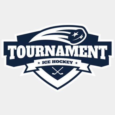 Tournament Ice Hockey logo template 02 Thumbnail