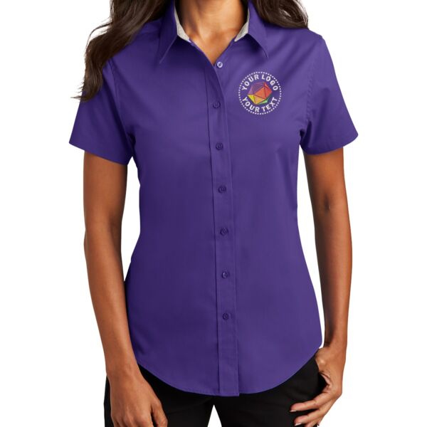 Ladies Short Sleeve Easy Care Shirt Thumbnail