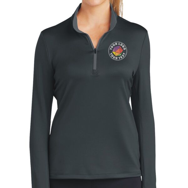 Ladies Dri FIT Stretch 1/2 Zip Cover Up Thumbnail