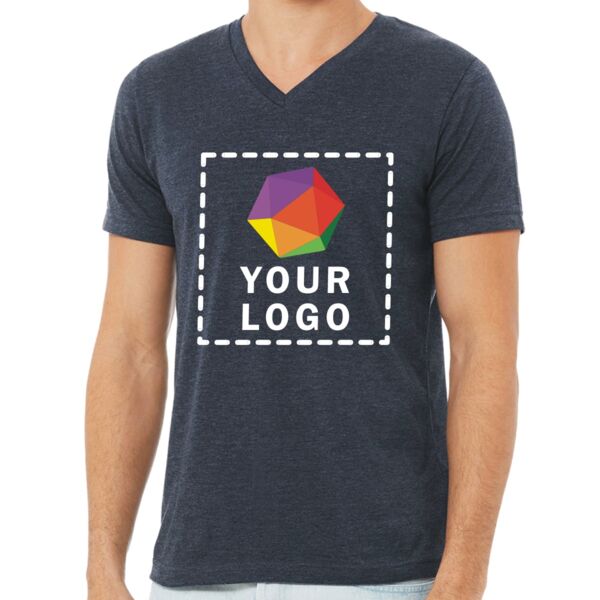 Unisex CVC Jersey V-Neck T-Shirt Thumbnail