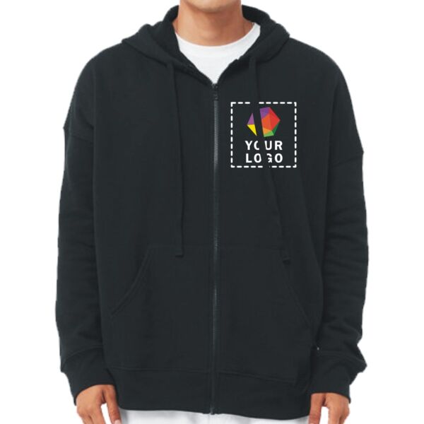 Unisex Sponge Fleece DTM Full-Zip Hooded Sweatshirt Thumbnail