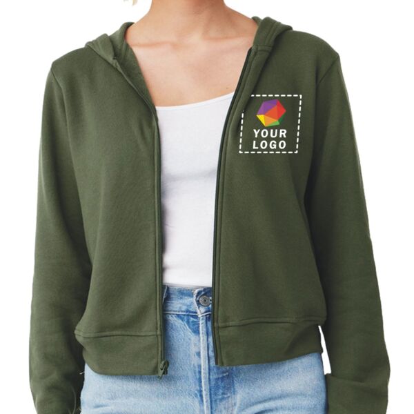 Ladies' Sponge Fleece Full-Zip Hooded Sweatshirt Thumbnail