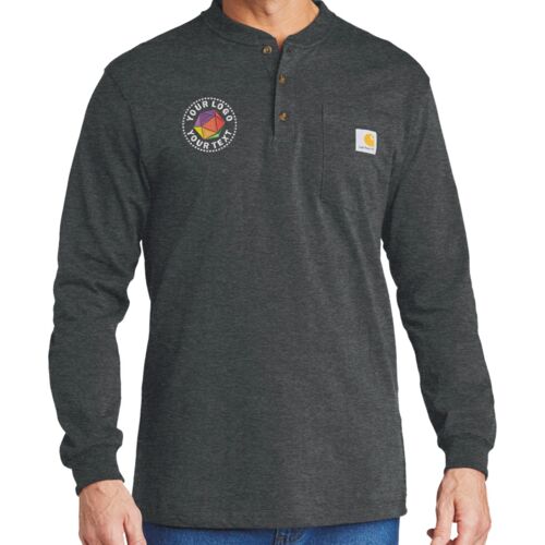 Long Sleeve Henley T Shirt Thumbnail