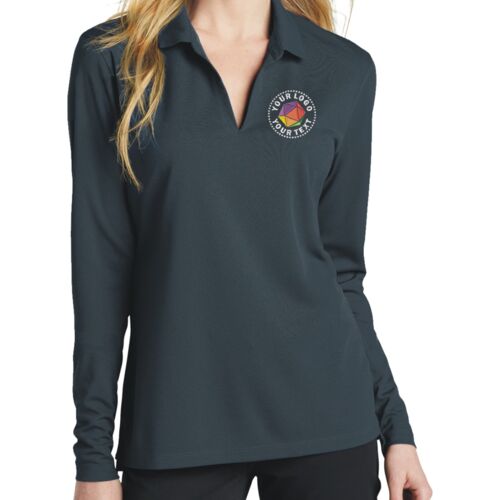 Ladies Dri FIT Micro Pique 2.0 Long Sleeve Polo Thumbnail