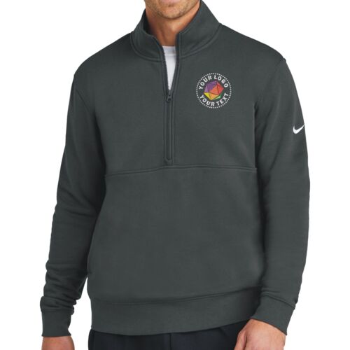 Club Fleece Sleeve Swoosh 1/2 Zip Thumbnail