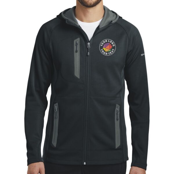 Sport Hooded Full Zip Fleece Jacket Thumbnail