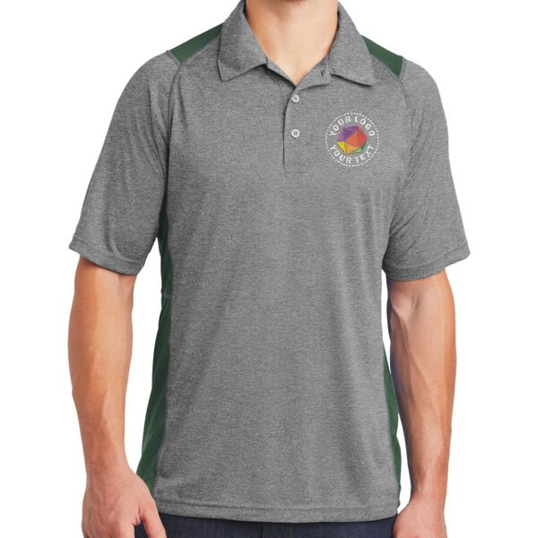 Heather Colorblock Contender Polo Thumbnail