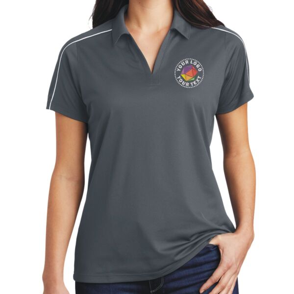 Ladies Micropique Sport Wick ® Piped Polo Thumbnail