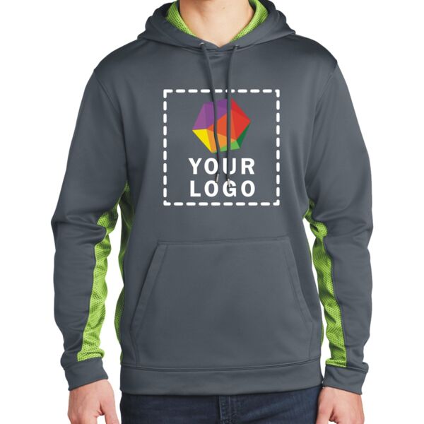 Sport Wick ® CamoHex Fleece Colorblock Hooded Pullover Thumbnail