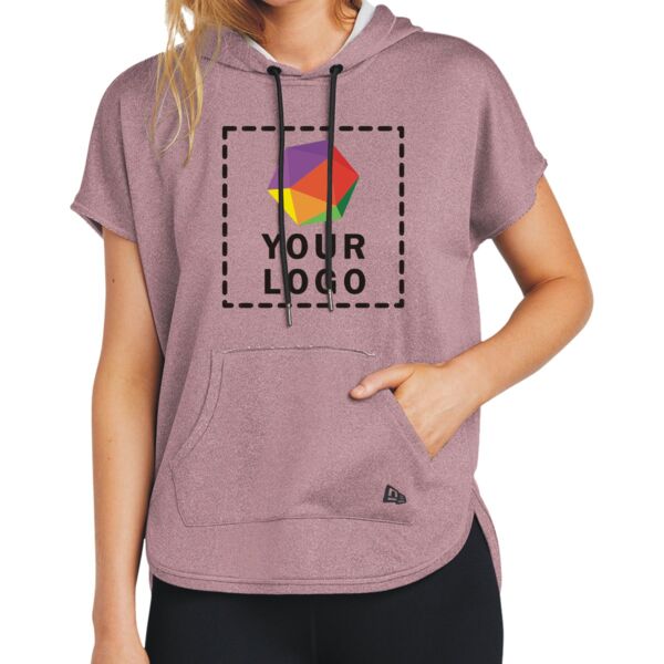 Ladies Performance Terry Short Sleeve Hoodie Thumbnail