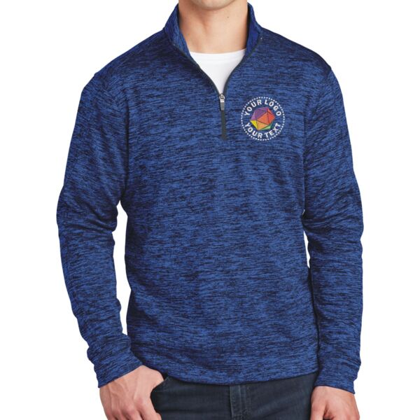 PosiCharge ® Electric Heather Fleece 1/4 Zip Pullover Thumbnail