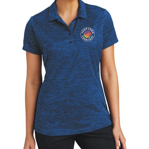 Ladies PosiCharge ® Electric Heather Polo Thumbnail