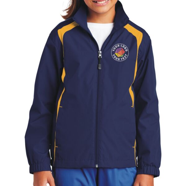 Youth Colorblock Raglan Jacket Thumbnail