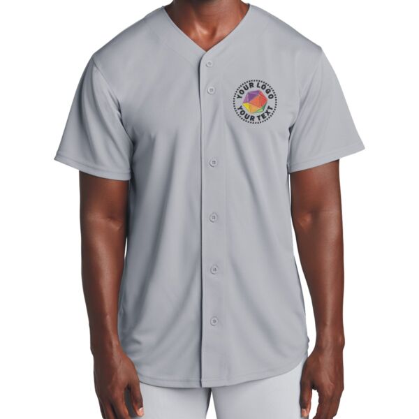 PosiCharge ® Tough Mesh Full Button Jersey Thumbnail