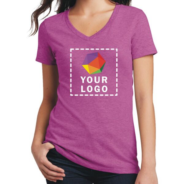 Women's Perfect Blend ® CVC V Neck Tee Thumbnail