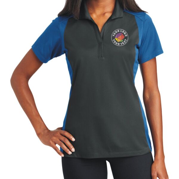 Ladies Colorblock Micropique Sport Wick ® Polo Thumbnail