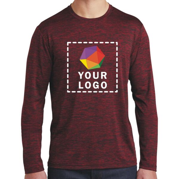 PosiCharge ® Long Sleeve Electric Heather Tee Thumbnail