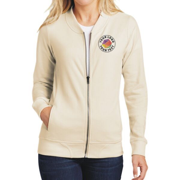 Ladies Lightweight French Terry Bomber Thumbnail