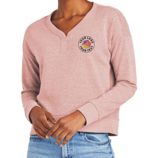 Women's Perfect Tri ® Fleece V Neck Sweatshirt Thumbnail