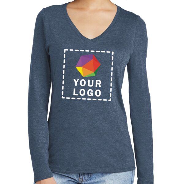 Women's Perfect Tri ® Long Sleeve V Neck Tee Thumbnail