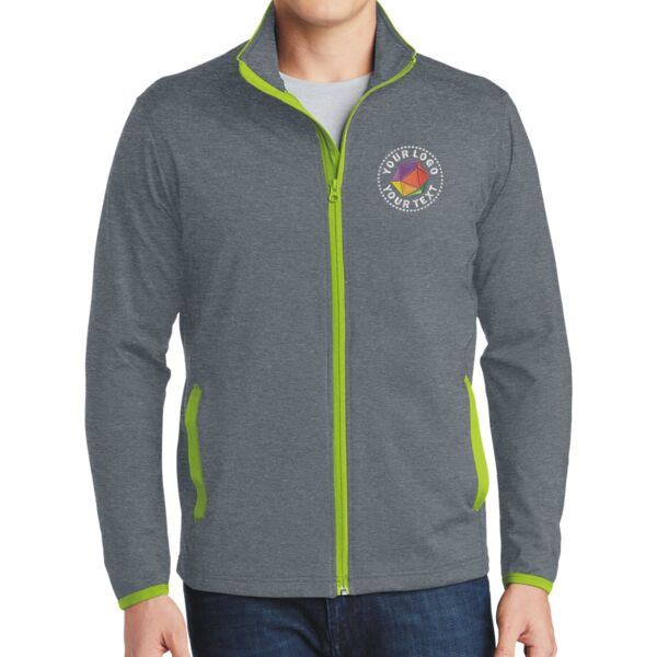 Sport Wick ® Stretch Contrast Full Zip Jacket Thumbnail