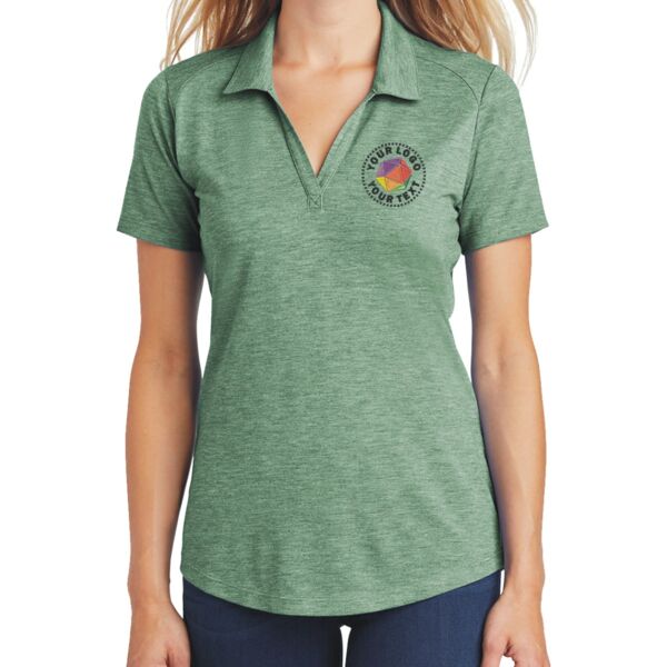 Ladies PosiCharge ® Tri Blend Wicking Polo Thumbnail