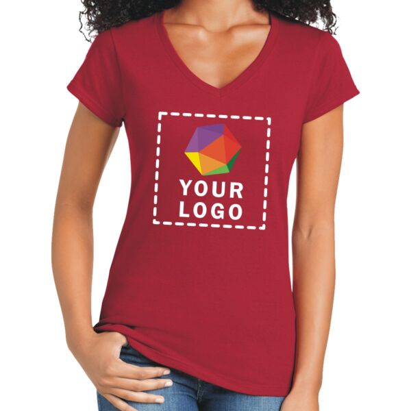 Softstyle ® Ladies Fit V Neck T Shirt Thumbnail