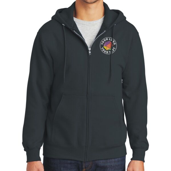 Essential Fleece Full Zip Hooded Sweatshirt Thumbnail