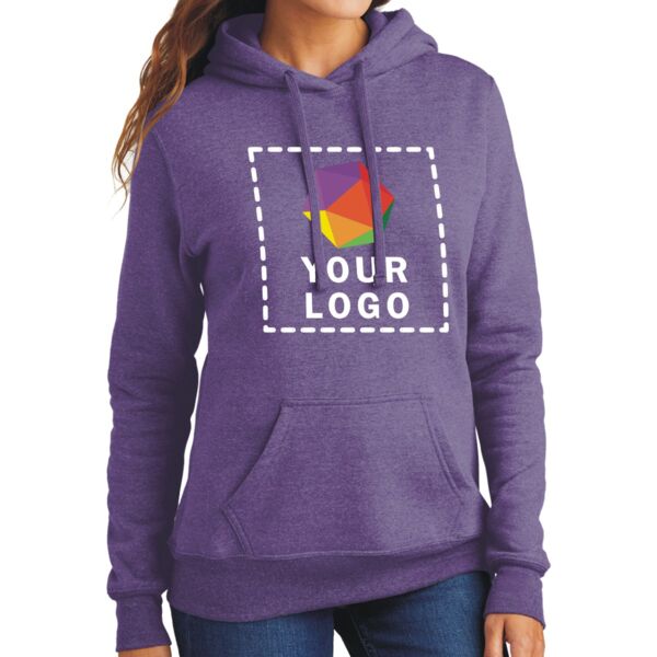 Ladies Core Fleece Pullover Hooded Sweatshirt Thumbnail