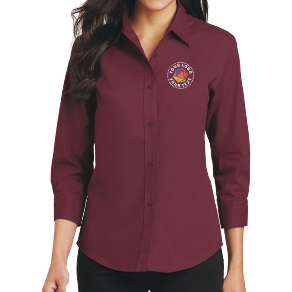 Ladies 3/4 Sleeve Easy Care Shirt Thumbnail