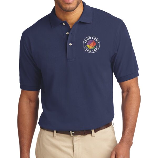 Tall Heavyweight Cotton Pique Polo Thumbnail