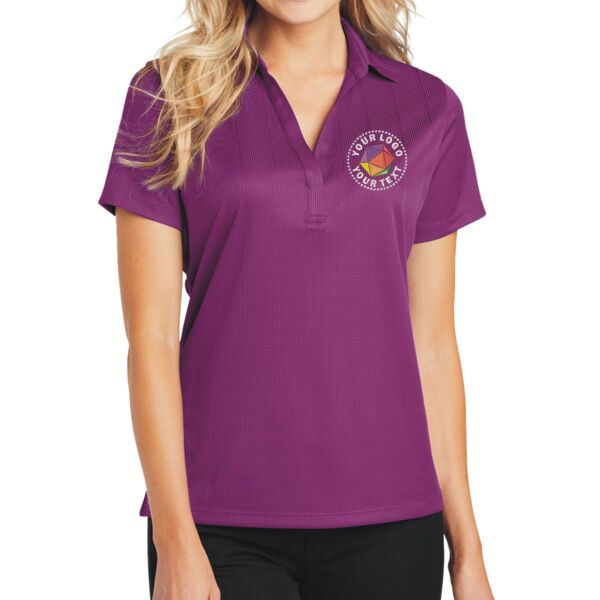 Ladies Performance Fine Jacquard Polo Thumbnail
