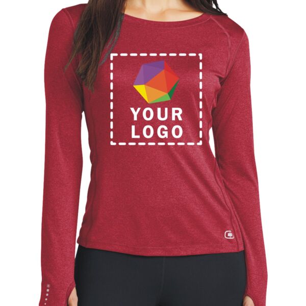 Ladies Long Sleeve Pulse Crew Thumbnail