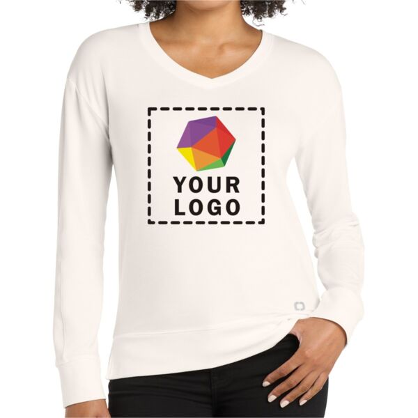 Ladies Luuma Flex Long Sleeve V Neck Thumbnail