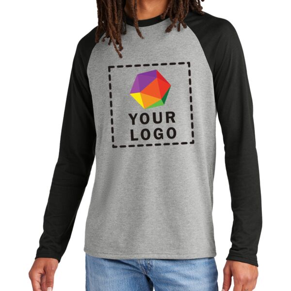 Unisex Tri Blend Long Sleeve Colorblock Raglan Thumbnail