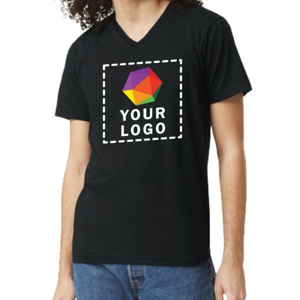 Unisex CVC V-Neck T-Shirt Thumbnail