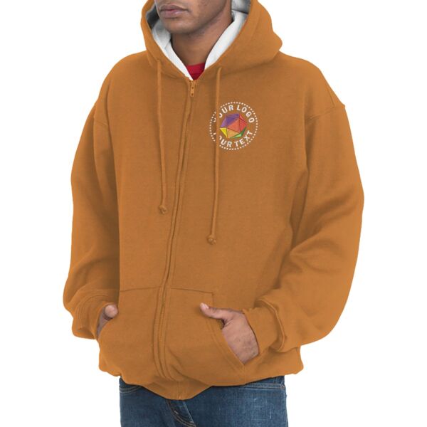 Adult Super Heavy Thermal-Lined Full-Zip Hooded Sweatshirt Thumbnail