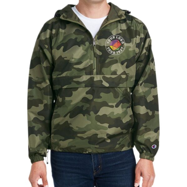 Adult Packable Anorak 1/4 Zip Jacket Thumbnail