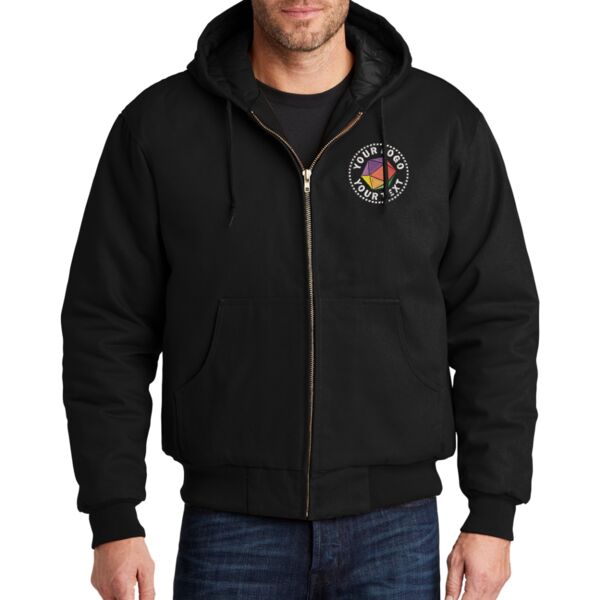 Tall Duck Cloth Hooded Work Jacket Thumbnail