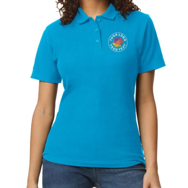 Ladies' Softstyle Double Pique Polo Thumbnail