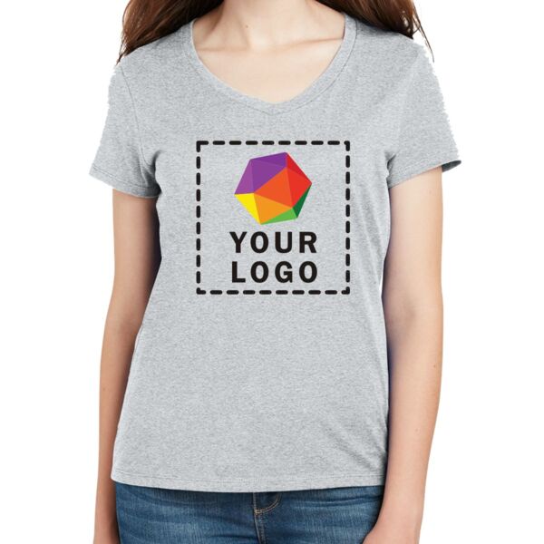 Ladies Perfect T Cotton V Neck T Shirt Thumbnail