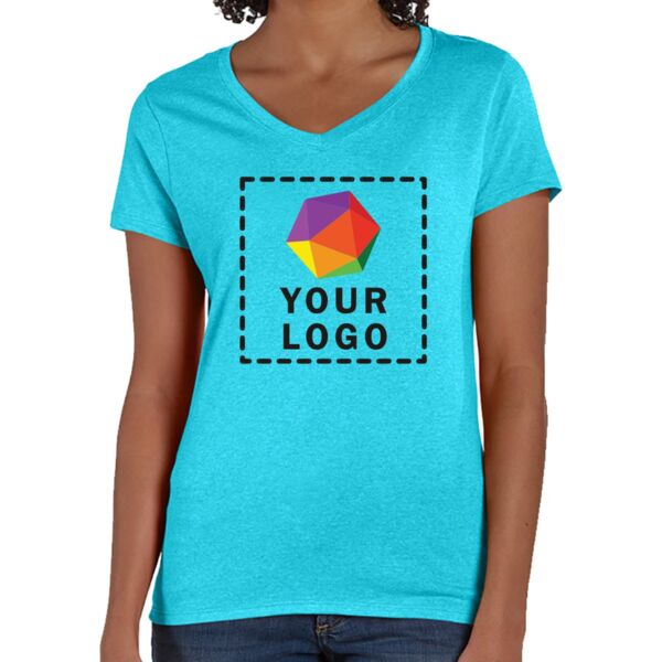 Ladies' Perfect-T Triblend V-Neck T-shirt Thumbnail