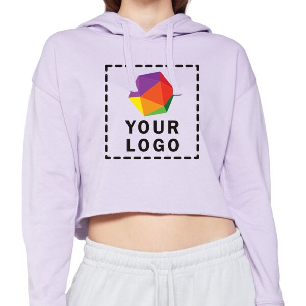Ladies' Cropped Fleece Hoodie Thumbnail