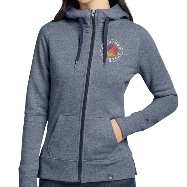 Ladies French Terry Full Zip Hoodie Thumbnail