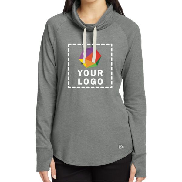 Ladies Sueded Cotton Blend Cowl Tee Thumbnail