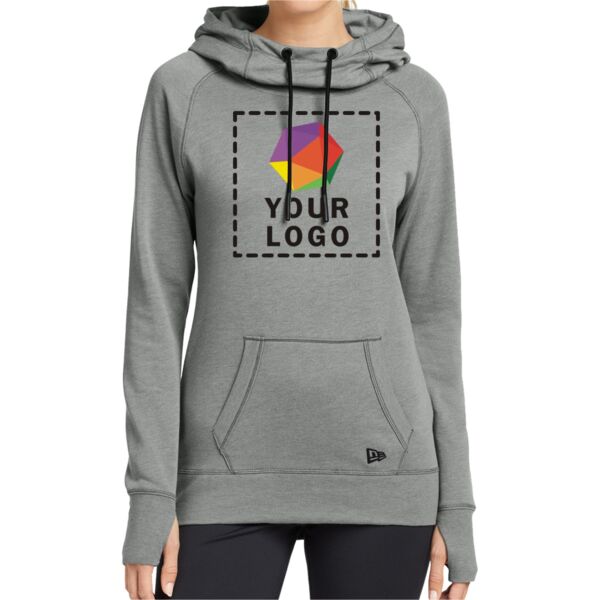 Ladies Tri Blend Fleece Pullover Hoodie Thumbnail