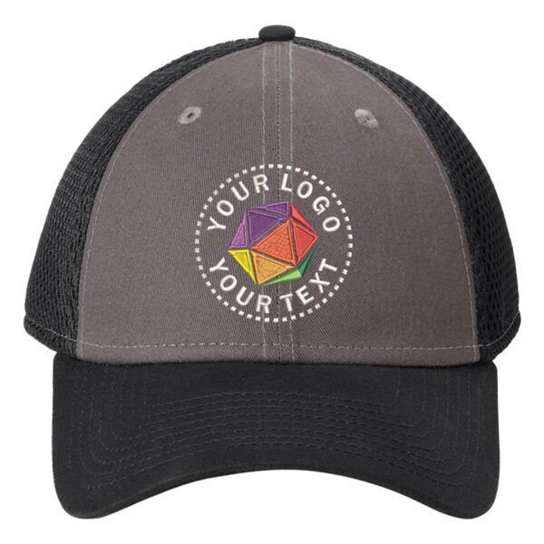 Snapback Contrast Front Mesh Cap Thumbnail