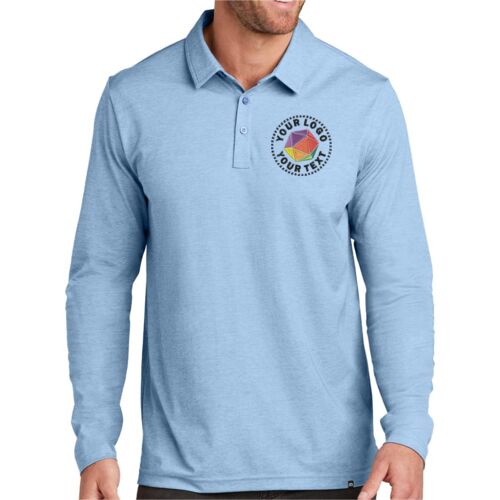 Oceanside Heather Long Sleeve Polo Thumbnail