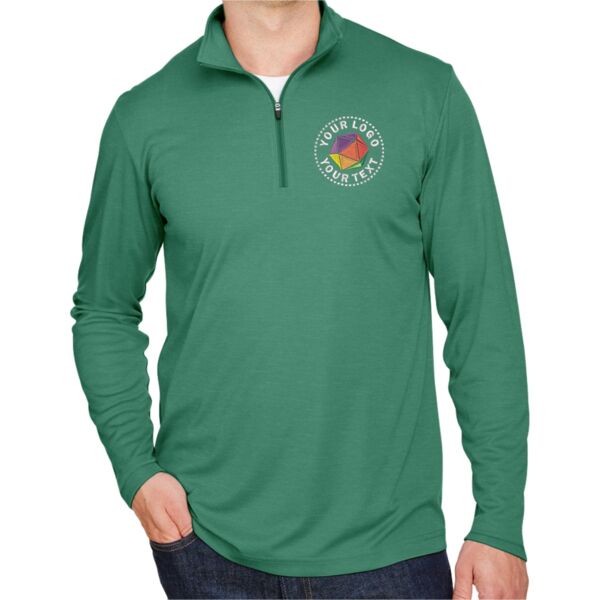 Men's Zone Sonic Heather Performance Quarter-Zip Thumbnail