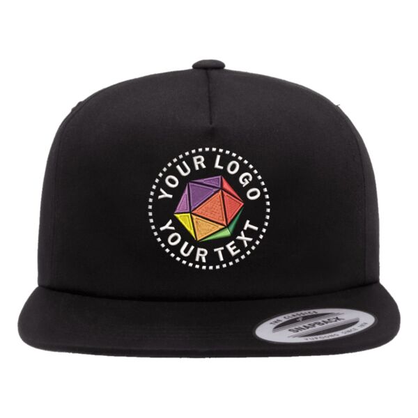 Adult Unstructured 5-Panel Snapback Cap Thumbnail